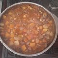El cooksnap de Carlos Scarafía cuando hizo Alto guiso de garbanzos y lentejas.