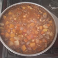El cooksnap de Carlos Scarafía cuando hizo Alto guiso de garbanzos y lentejas.