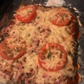 El cooksnap de Mariela S. Albornoz cuando hizo Pizza de coliflor.