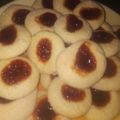 El cooksnap de Mari Borges cuando hizo Ojitos o Pepas de dulce de leche y mermelada de frutilla.
