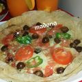 صورة من طبخات بنت الشام منى Madona ، شاركها بعد تجربة وصفة بيتزا بالخبز