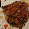 Cooksnap από Evi Zouba στη συνταγή Μπριζόλες χοιρινές με αρακά χωρίς σάλτσα
