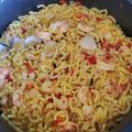 El cooksnap de Tania Teixeira cuando hizo Fideuá con almejas y gambas.