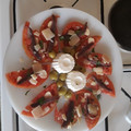 El cooksnap de Solitary Wolf cuando hizo Ensalada de tomate veraniega.