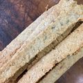 El cooksnap de Karina F. cuando hizo Grisines con semillas (tipo galletita).