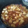 El cooksnap de Sary Pc cuando hizo Pollo agridulce estilo chino.