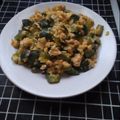 El cooksnap de Caritho Yriarte cuando hizo Zapallitos revueltos con huevo.