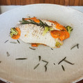 El cooksnap de Eduardo Menez cuando hizo Pescado empapelado con brócoli y zanahoria en freidora de aire.