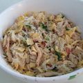 El cooksnap de Lilian Mendez cuando hizo Arroz Chaufa con Salchichas.