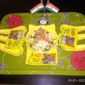 Ahana rai का कुकस्नैप जब उन्होंने भेल पूड़ी (bhel poori recipe in Hindi) बनाया था।