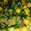 El cooksnap de aromadulce cuando hizo Salteado de garbanzos y espinacas con jamón y bacon.
