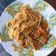El cooksnap de José Carlos Pareja cuando hizo Fideos chinos con verduras, pollo y coco.