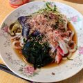 Yuki178's cooksnap of when they made 冷凍うどん＆レンジで茄子とツナの冷うどん.