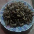 El cooksnap de Skyraiderad4w cuando hizo Spaguettis con salsa de morcilla y choclo .