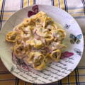 El cooksnap de Irene Caballero cuando hizo Espaguetis con salsa tipo carbonara elaborado en la M.C.Plus.