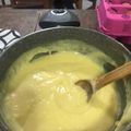El cooksnap de Cristina Grasso cuando hizo Crema pastelera.