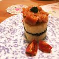 CARPキティ's cooksnap of when they made マッシュポテトとサーモンのセルクルサラダ.