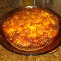 El cooksnap de Claudia Limardo cuando hizo Torta de manzana invertida con caramelo.