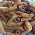 El cooksnap de Irene-Guirao cuando hizo Macarrones con salsa de tomate y carne.