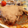 El cooksnap de Silvia cuando hizo Musaka de berenjena.