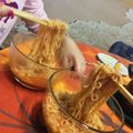 کوک اسنپ moonchiild✨🌚 بعد از امتحان کردن رامیون کره ای😋🔥(korean ramen).