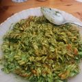 El cooksnap de Matias Ortiz García cuando hizo Macarrones con espinacas y mascarpone.