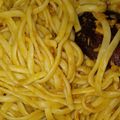 El cooksnap de kael Ureta Chavez cuando hizo Tallarines con salsa roja de atún.