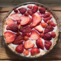El cooksnap de Beant Devkaur cuando hizo Kuchen alemán con frutillas.