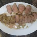 El cooksnap de Melanio Esteban cuando hizo Solomillo de cerdo al horno.