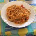 El cooksnap de Manolo Sanchez Medina cuando hizo Pasta con verduras y salsa de soja.