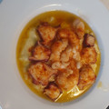 El cooksnap de jose Joaquín cuando hizo 190. Puré de patata con langostinos y pulpo.