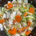 Cooksnap dari anak kostan untuk resep Tumis sawi putih wortel dan orak arik telur