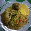 El cooksnap de eloy chumpisuca pariona cuando hizo Arroz con pollo.