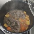 El cooksnap de Pebbels cuando hizo Cerdo a la naranja y jengibre con zanahorias.
