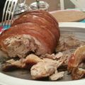 Becky's cooksnap of when they made Roast Pork with Crispy Crackling and Apple Sauce.