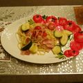 melmarilyn's cooksnap of when they made ズッキーニとトマトのコンソメスパゲティ.