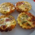 El cooksnap de Betsabé Irene Valor Cásseres cuando hizo Mini Quichés de jamón y queso sin base.
