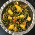 Darshna Adenwala's cooksnap of when they made લીલી ચોળી બટેકા નું શાક (Lili Chori Bataka Shak Recipe In Gujarati).