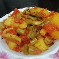 Aruna Thapar का कुकस्नैप जब उन्होंने फ्रेंच बीन की सब्जी(French bean ki sabzi recipe in Hindi) बनाया था।