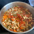 El cooksnap de Carmen Ramis cuando hizo Tofu guisado con alubias rojas.