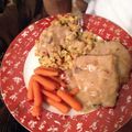 Laura Remy Almonte's cooksnap of when they made Sheree's Pork chops with 'mushroom gravy'.
