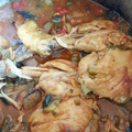 El cooksnap de Sylvie Guillard cuando hizo Pollo a la Campesina.