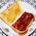 タワ師's cooksnap of when they made ピーナッツバター・ラズベリー・サンド　.