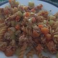 El cooksnap de Sara Lopez cuando hizo Pasta de lenteja roja con verduras & atún.