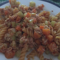 El cooksnap de Sara Lopez cuando hizo Pasta de lenteja roja con verduras & atún.