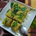 Anjana Sahil Manchanda का कुकस्नैप जब उन्होंने मूंग दाल ढोकला (moong dal dhokla recipe in Hindi) बनाया था।