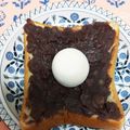 おうちゃん母さん's cooksnap of when they made 雪見だいふく小倉トースト・｡♪*+o.