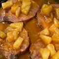 El cooksnap de Manuel Espino cuando hizo Chuletas ahumadas agridulces 🐽🌶🍍.