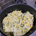 El cooksnap de Rocio Hernandez cuando hizo Rajas con crema y pollo.