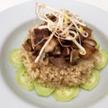 El cooksnap de Irene-Guirao cuando hizo Timbal de quinoa con tofu y shiitakes.